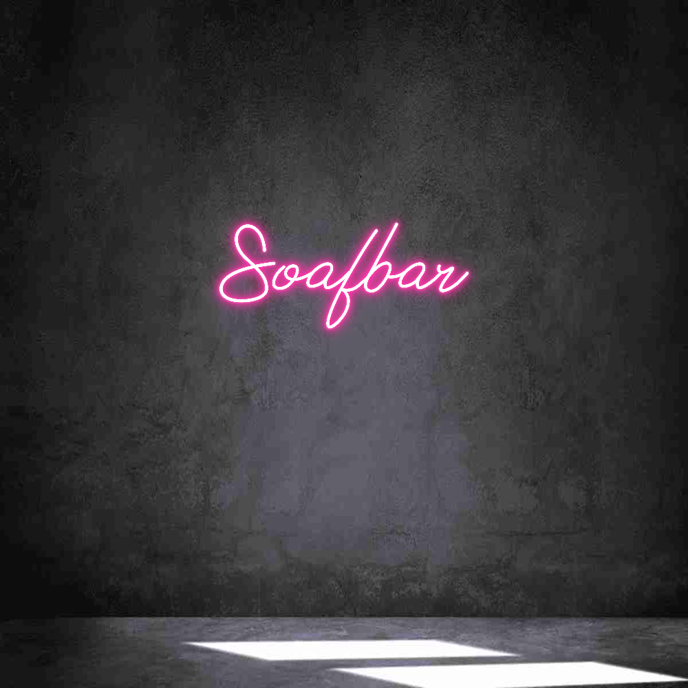 Anpassad neon: Soafbar