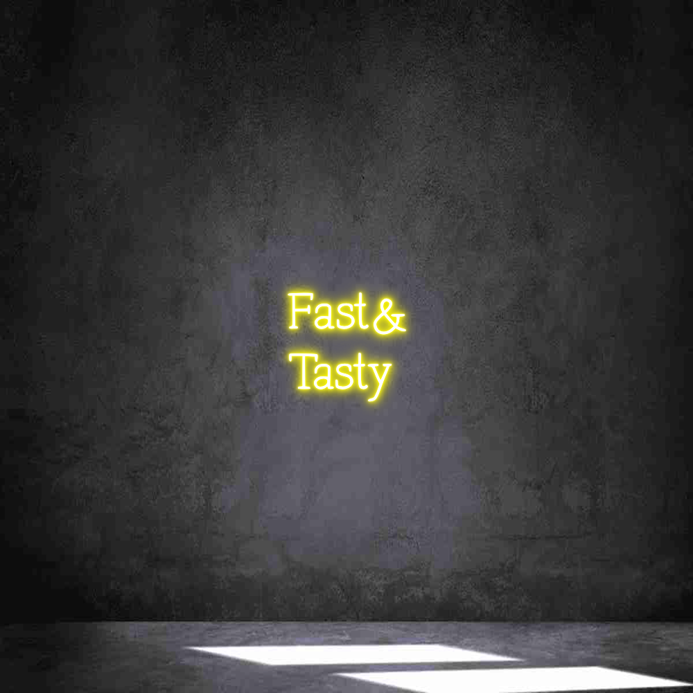 Anpassad neon: Fast&
Tasty