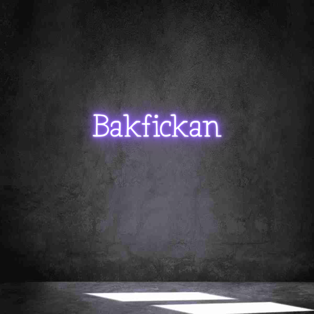 Anpassad neon: Bakfickan