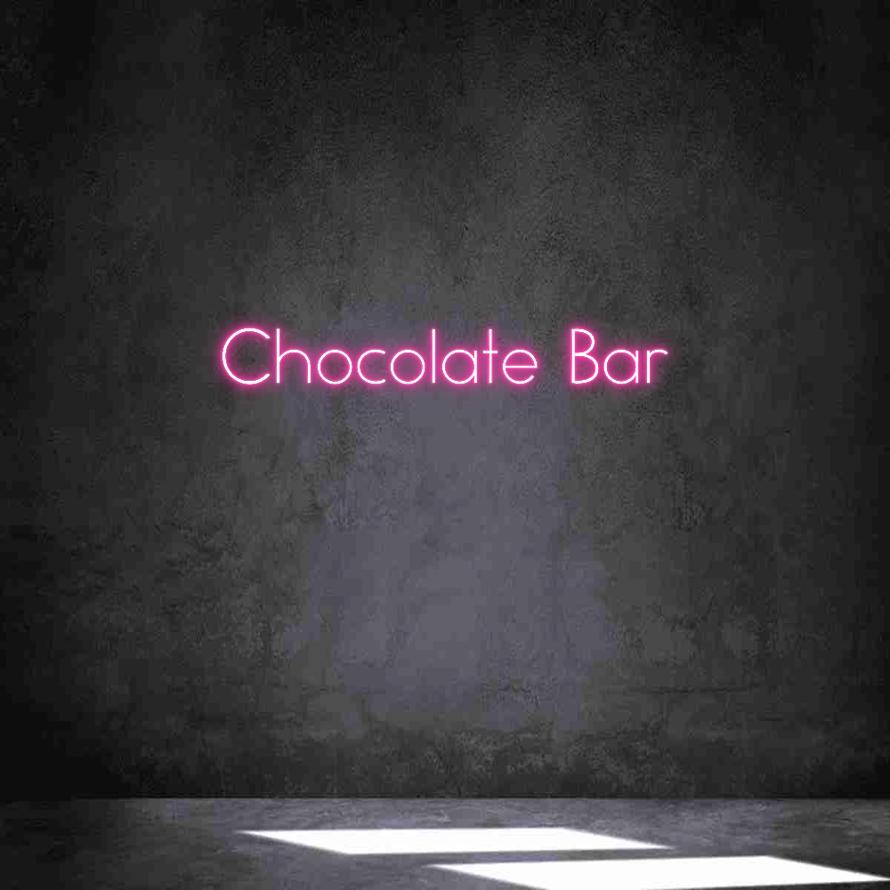 Anpassad neon: Chocolate Bar
