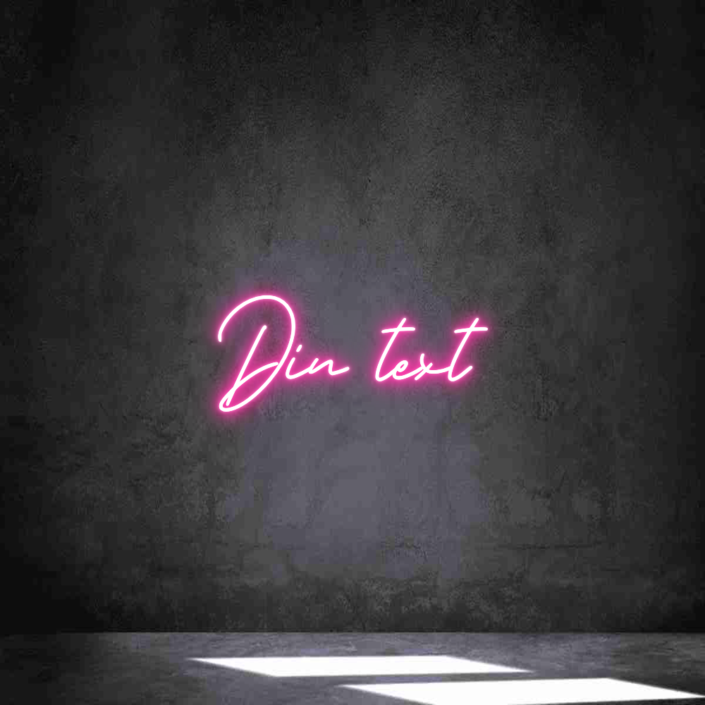 Anpassad neon: Din text