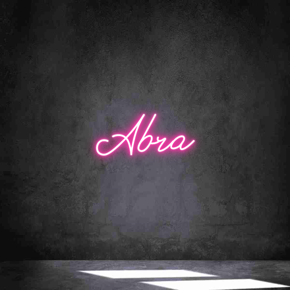 Anpassad neon: Abra