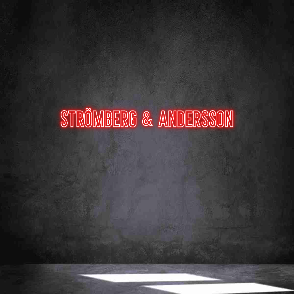 Anpassad neon: Strömberg & A...