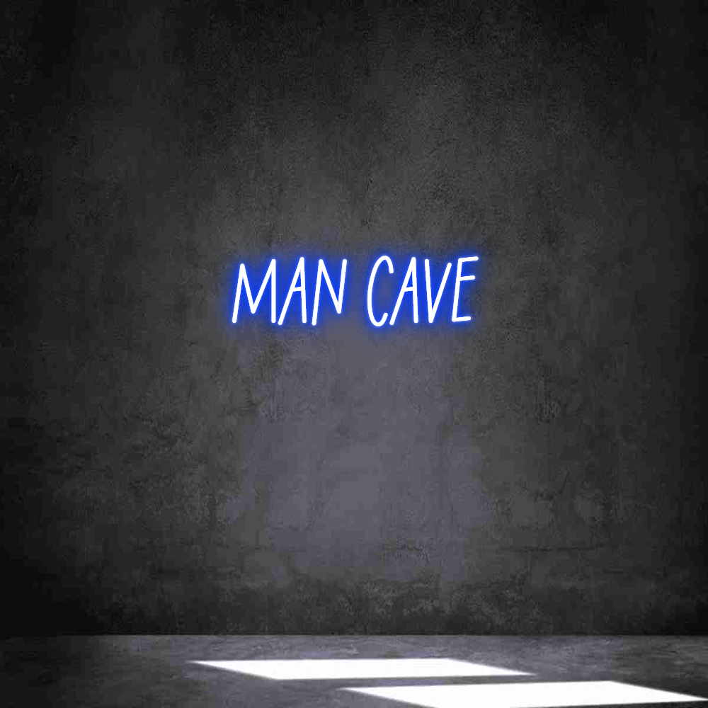 Anpassad neon: MAN CAVE