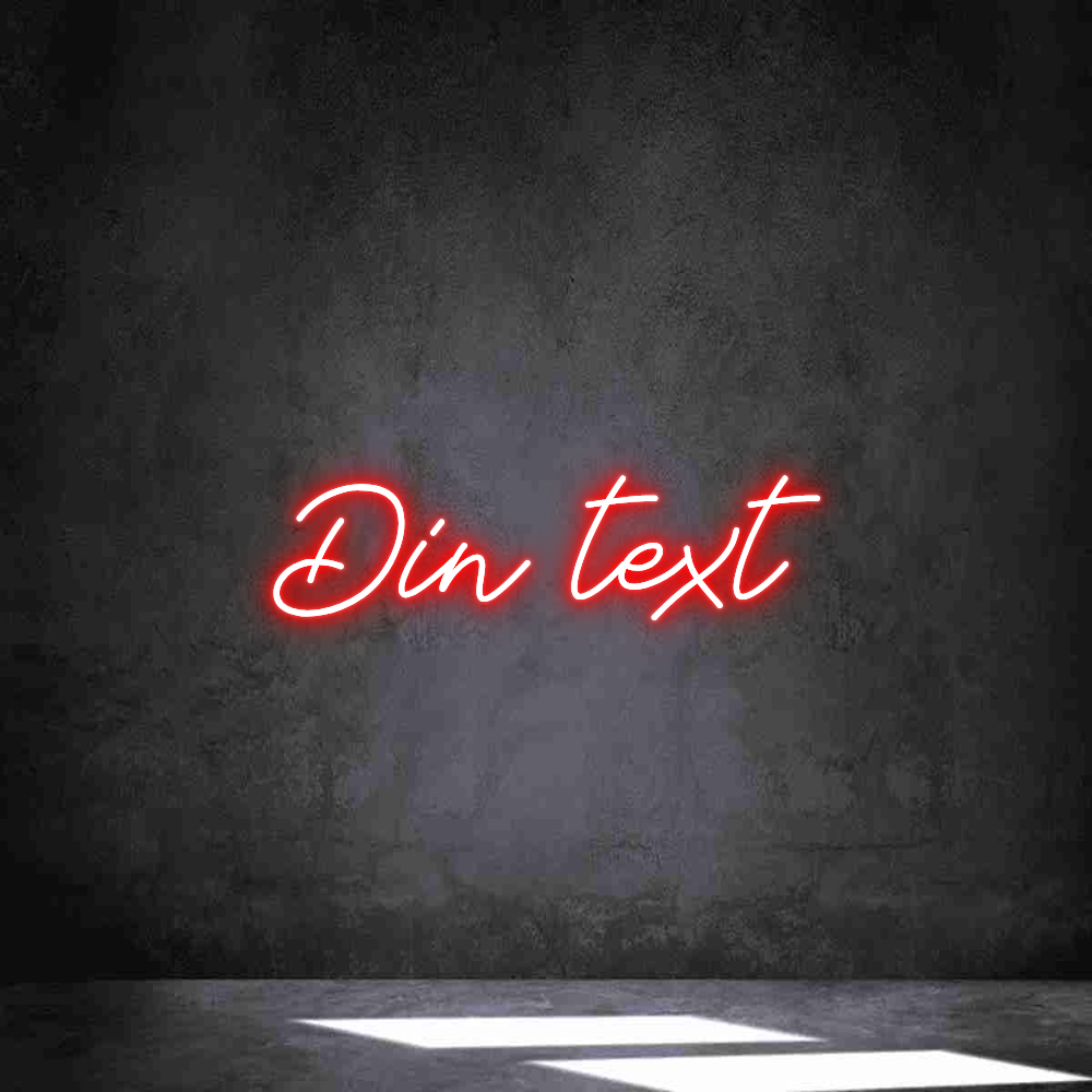 Anpassad neon: Din text