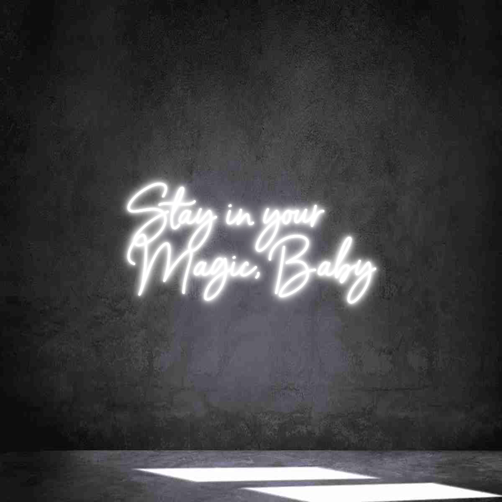 Anpassad neon: Stay in your ...
