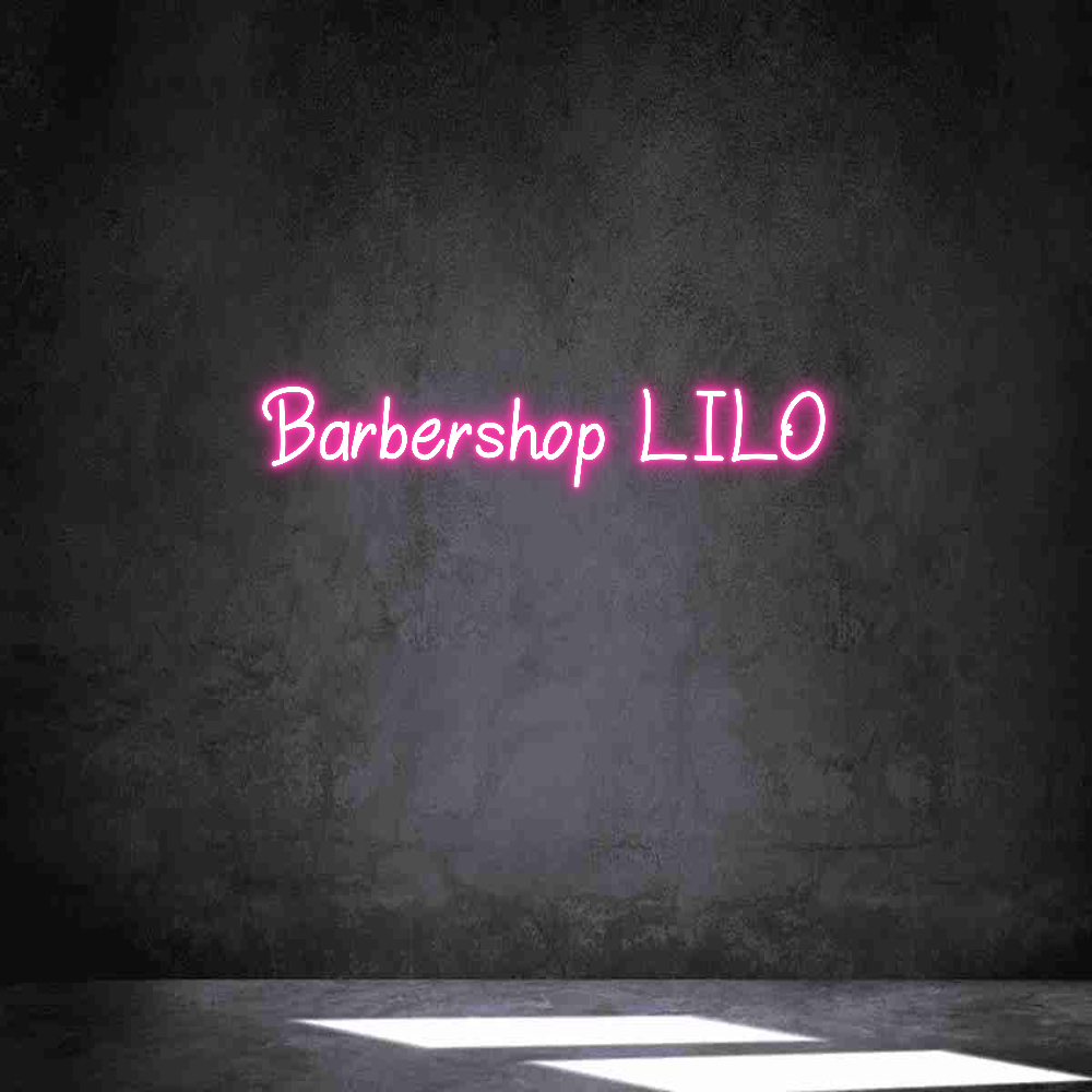 Anpassad neon: Barbershop LILO