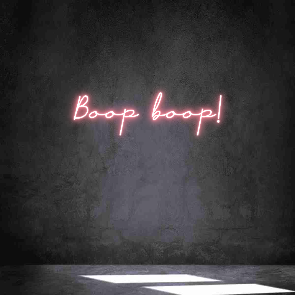 Anpassad neon: Boop boop!