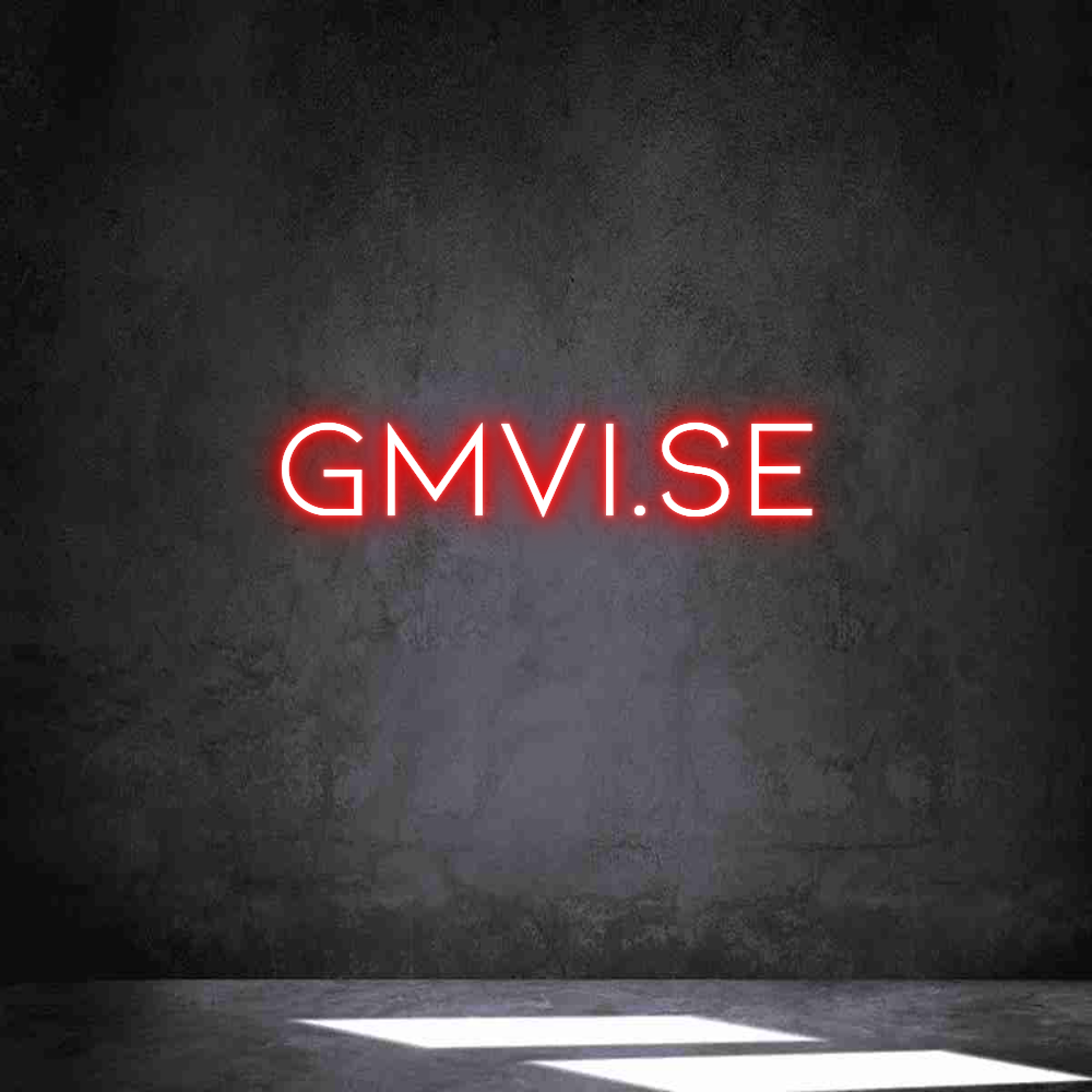 Anpassad neon: GMVI.se