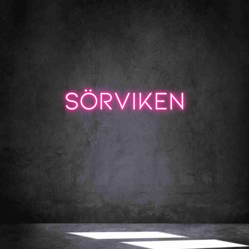 Anpassad neon: SÖRVIKEN