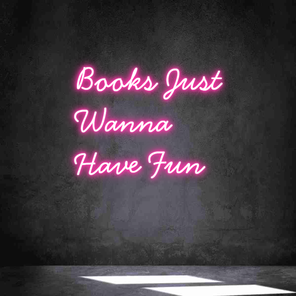 Anpassad neon: Books Just
W...
