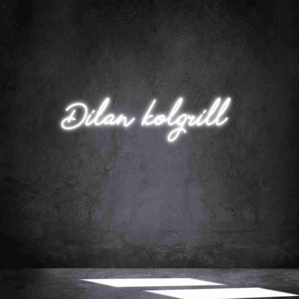 Anpassad neon: Dilan kolgrill