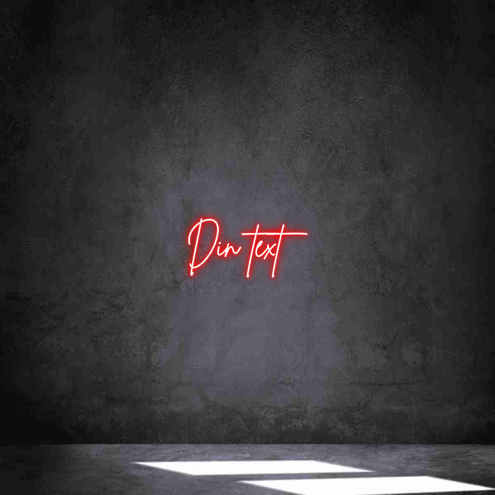 Anpassad neon: Din text