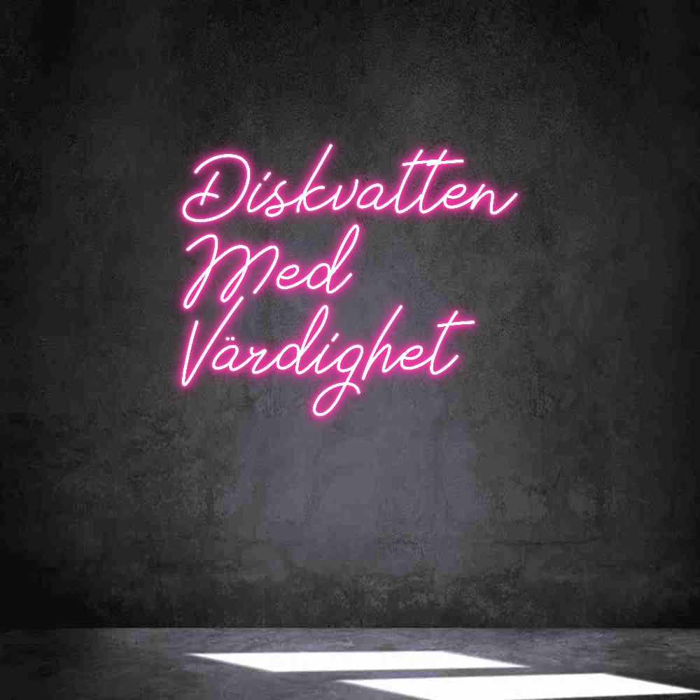 Anpassad neon: Diskvatten
M...