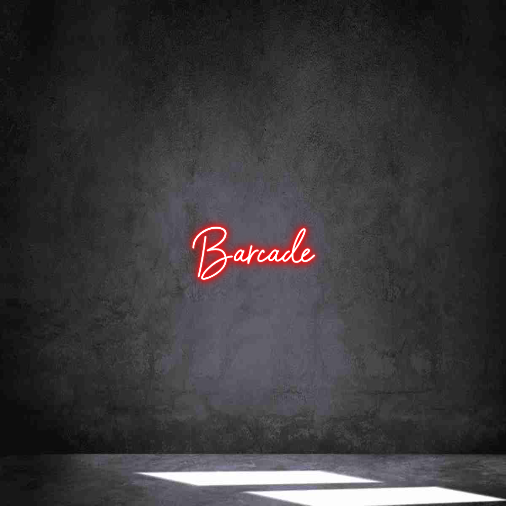 Anpassad neon: Barcade