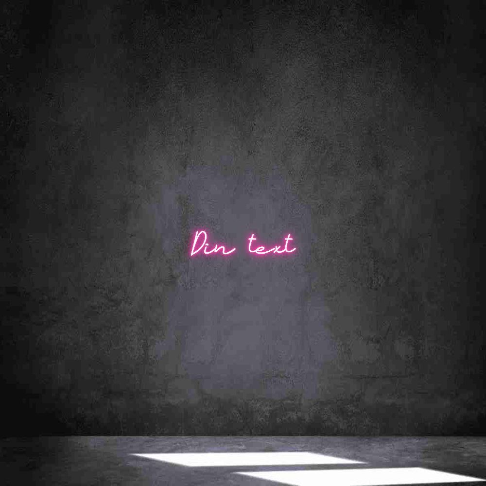 Anpassad neon: Din text
