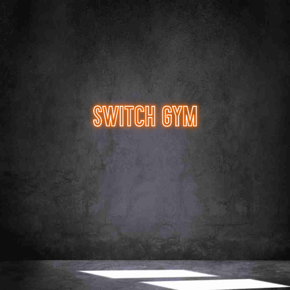 Anpassad neon: Switch Gym