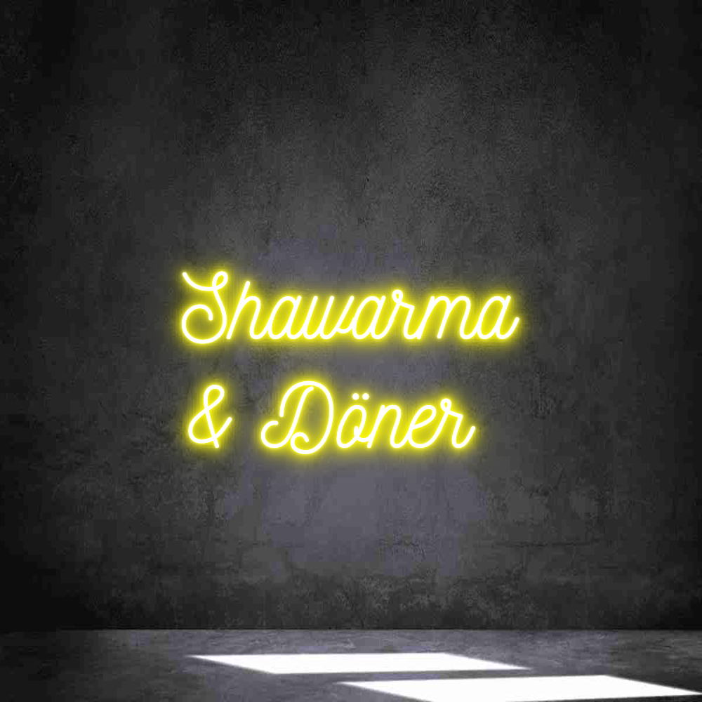 Anpassad neon: Shawarma 
& ...