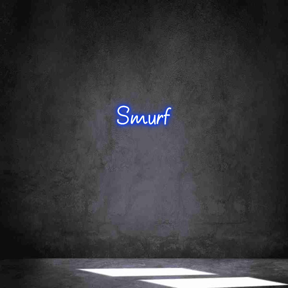 Anpassad neon: Smurf