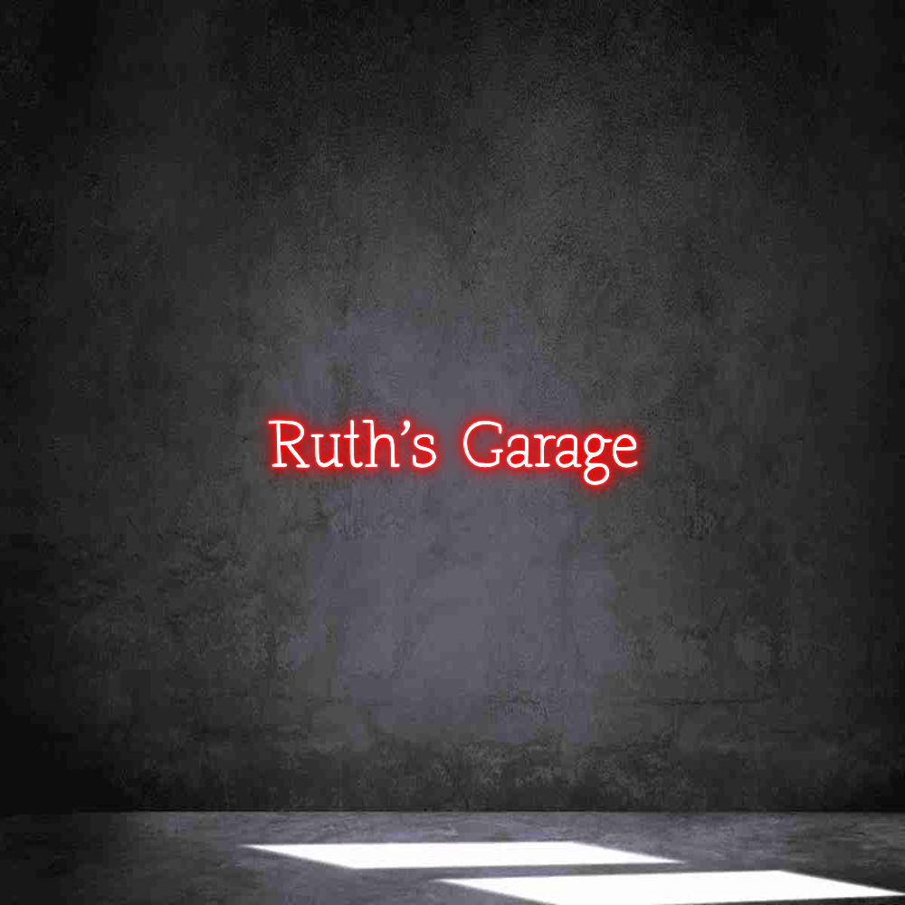 Anpassad neon: Ruth’s Garage