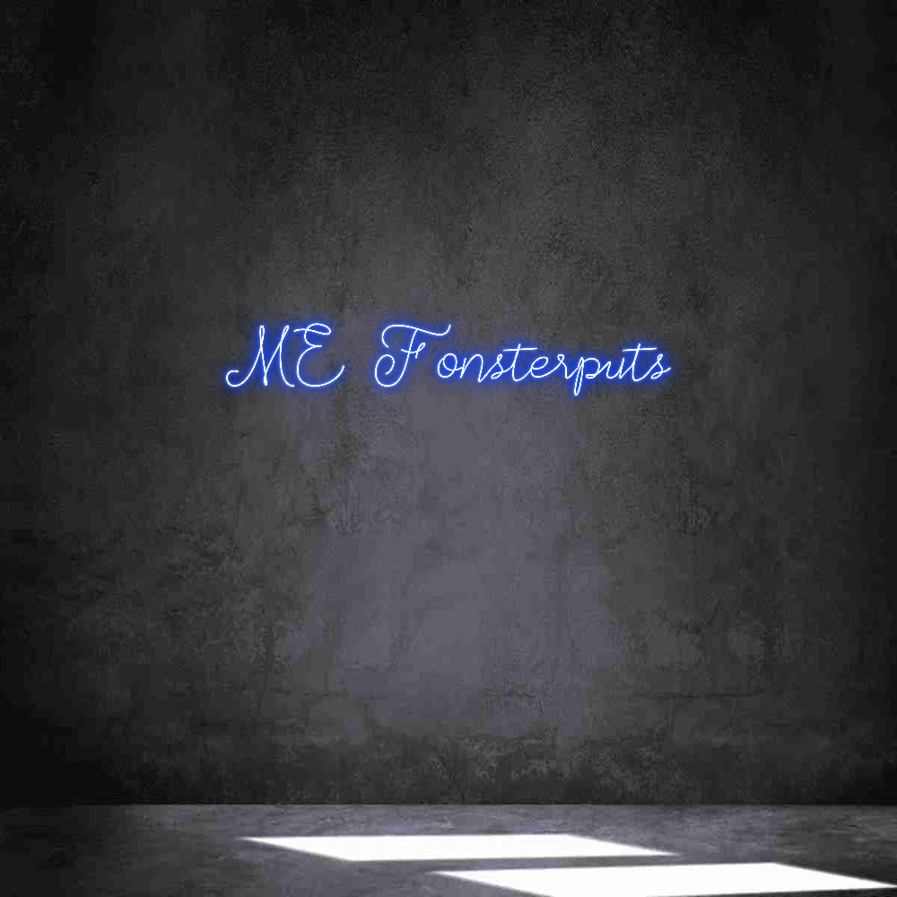 Anpassad neon: ME Fönsterputs