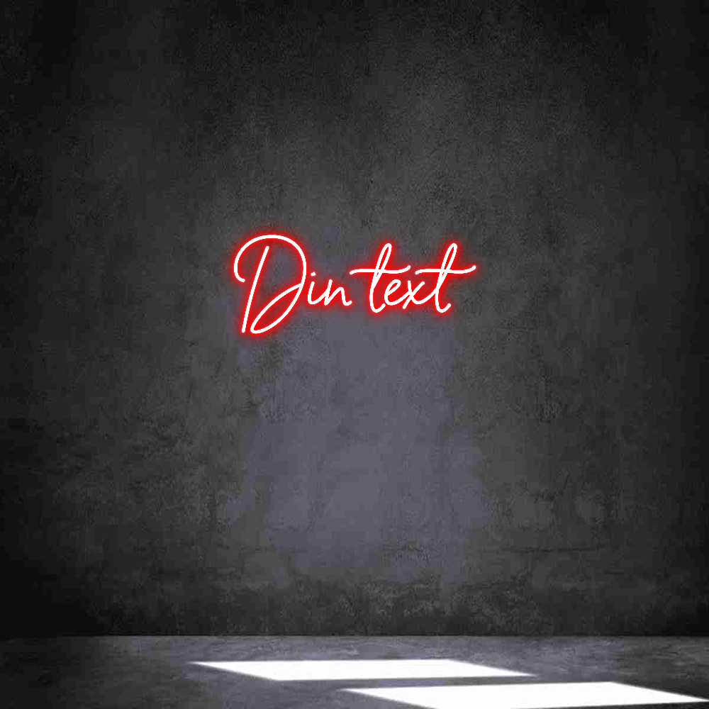 Anpassad neon: Din text
