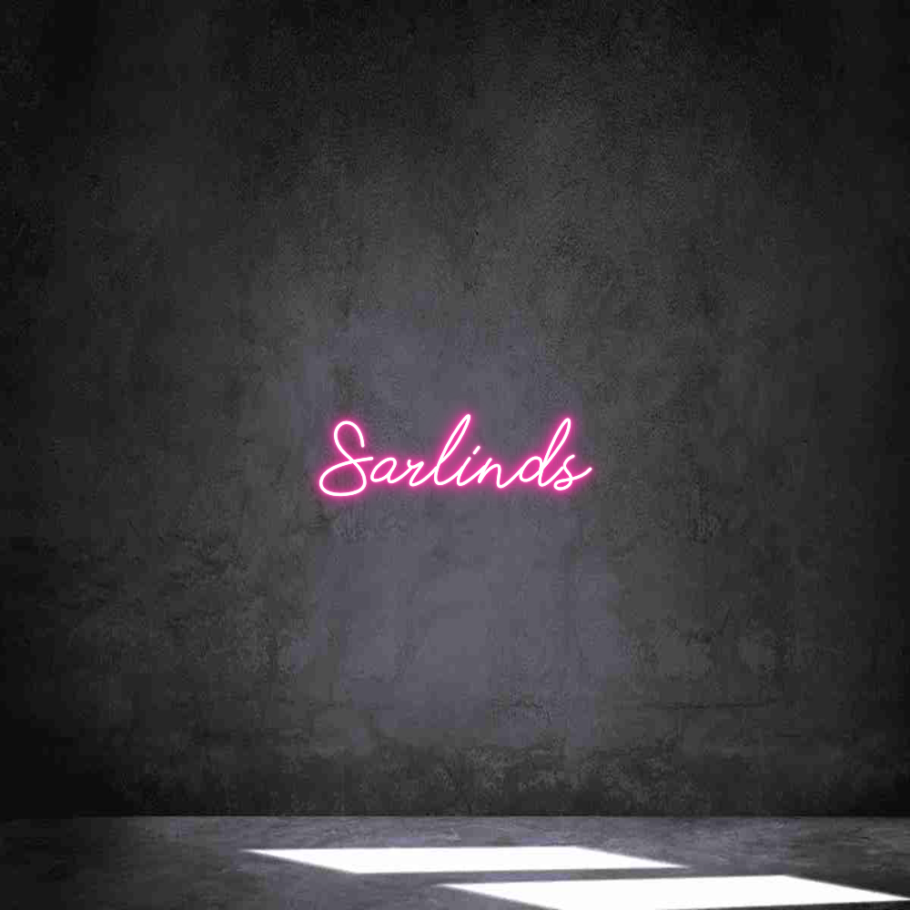 Anpassad neon: Sarlinds