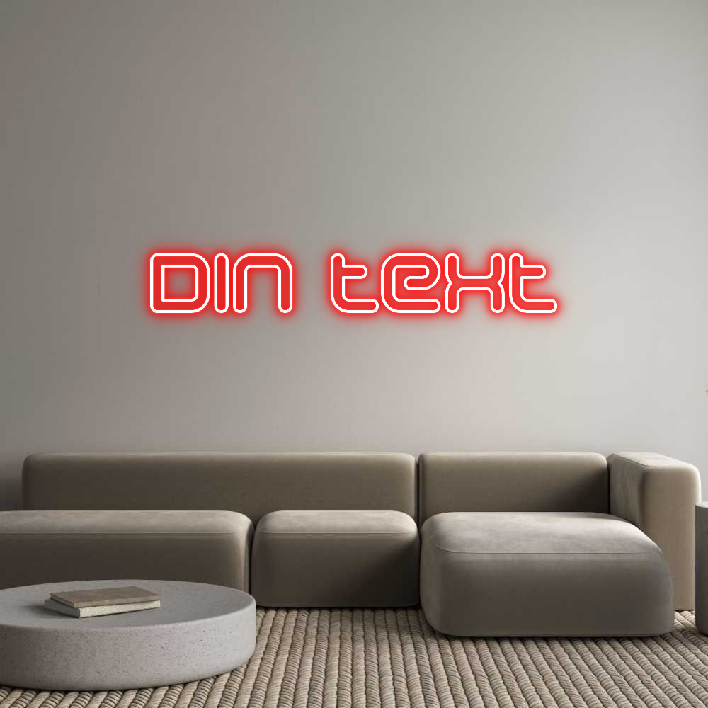Anpassad neon: Din text