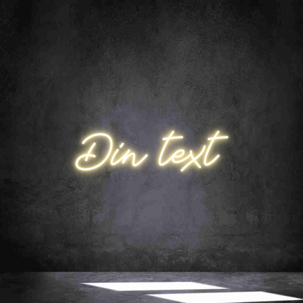 Anpassad neon: Din text