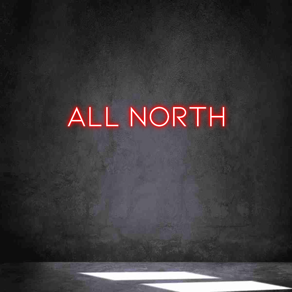 Anpassad neon: All North