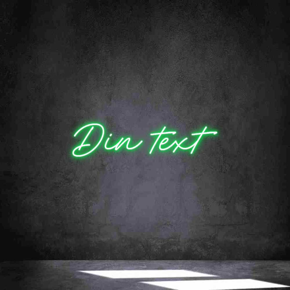 Anpassad neon: Din text