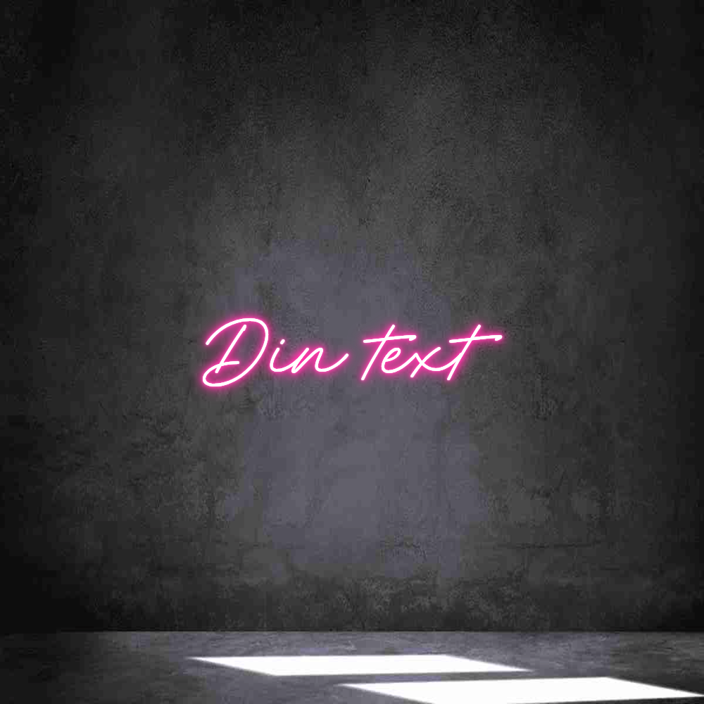 Anpassad neon: Din text