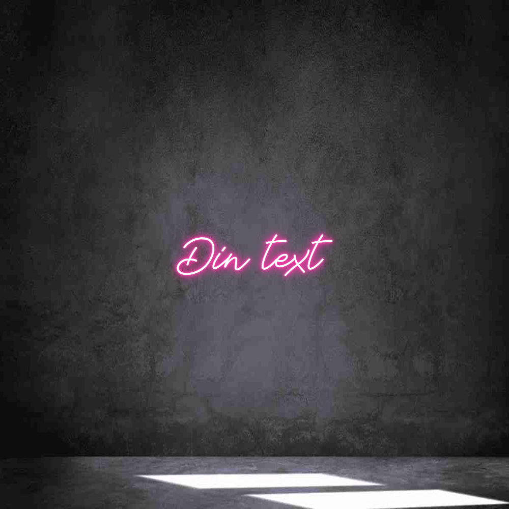 Anpassad neon: Din text