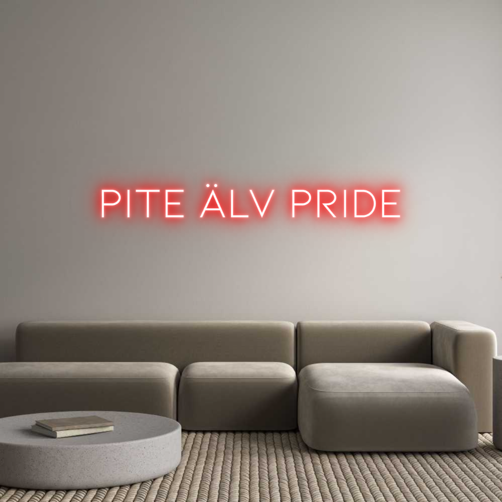Anpassad neon: Pite Älv Pride