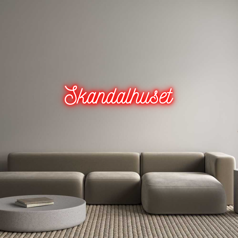 Anpassad neon: Skandalhuset