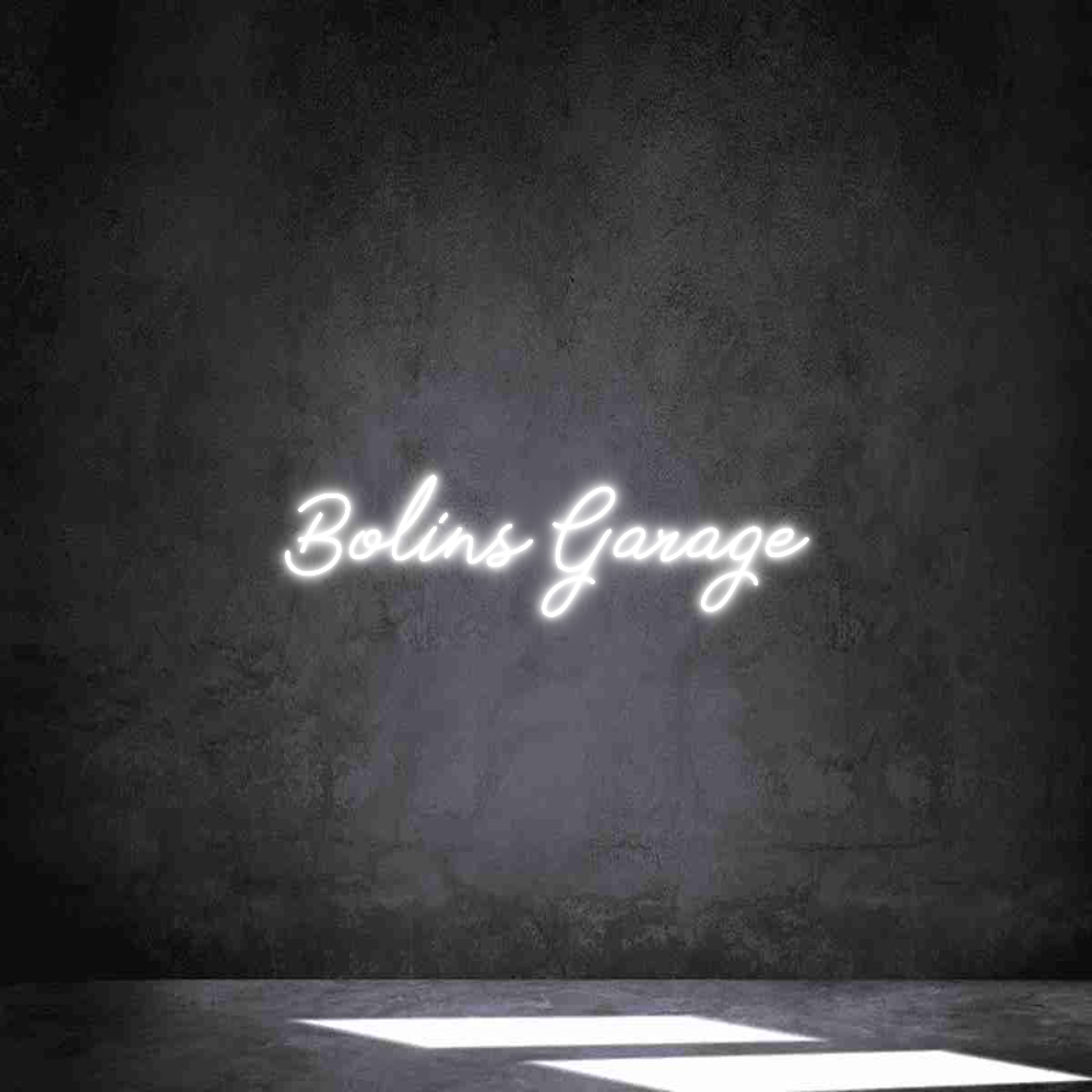 Anpassad neon: Bolins Garage