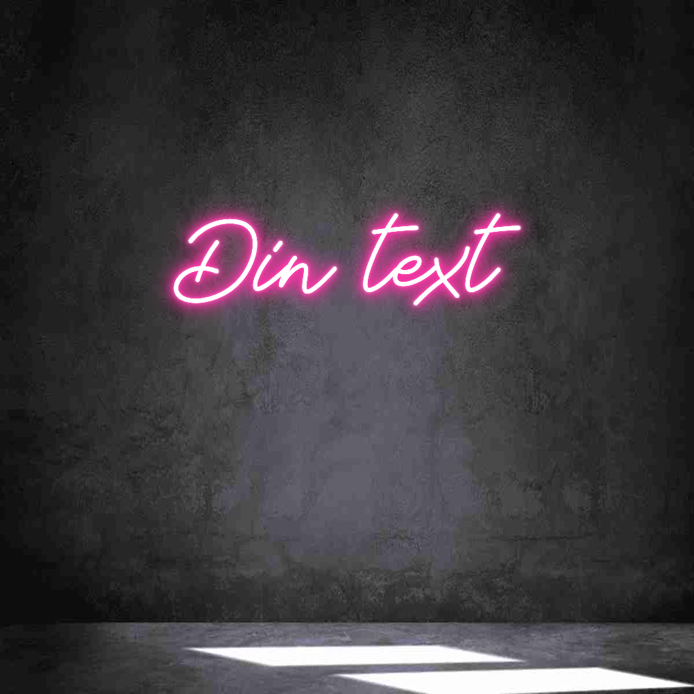 Anpassad neon: Din text