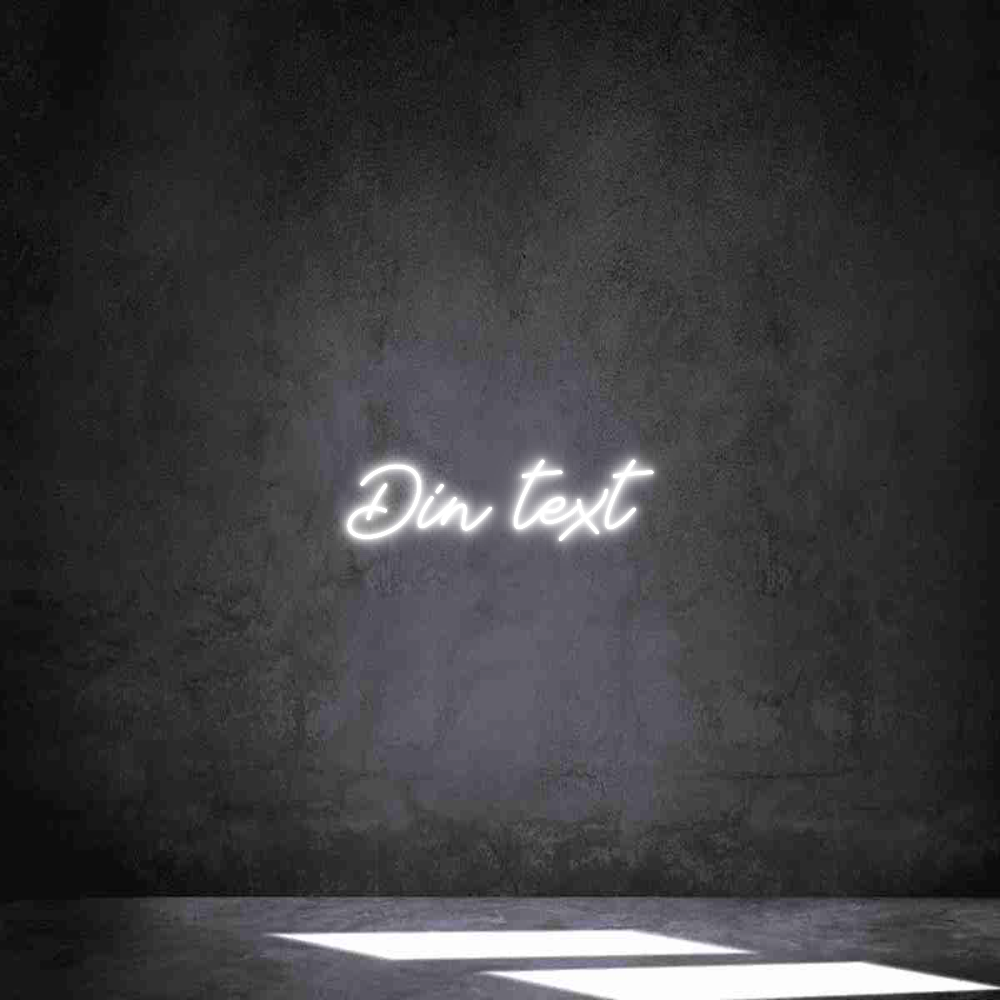 Anpassad neon: Din text