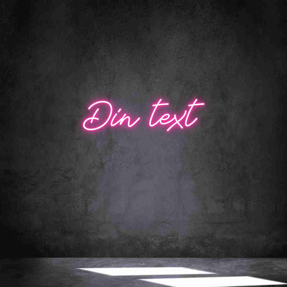 Anpassad neon: Din text