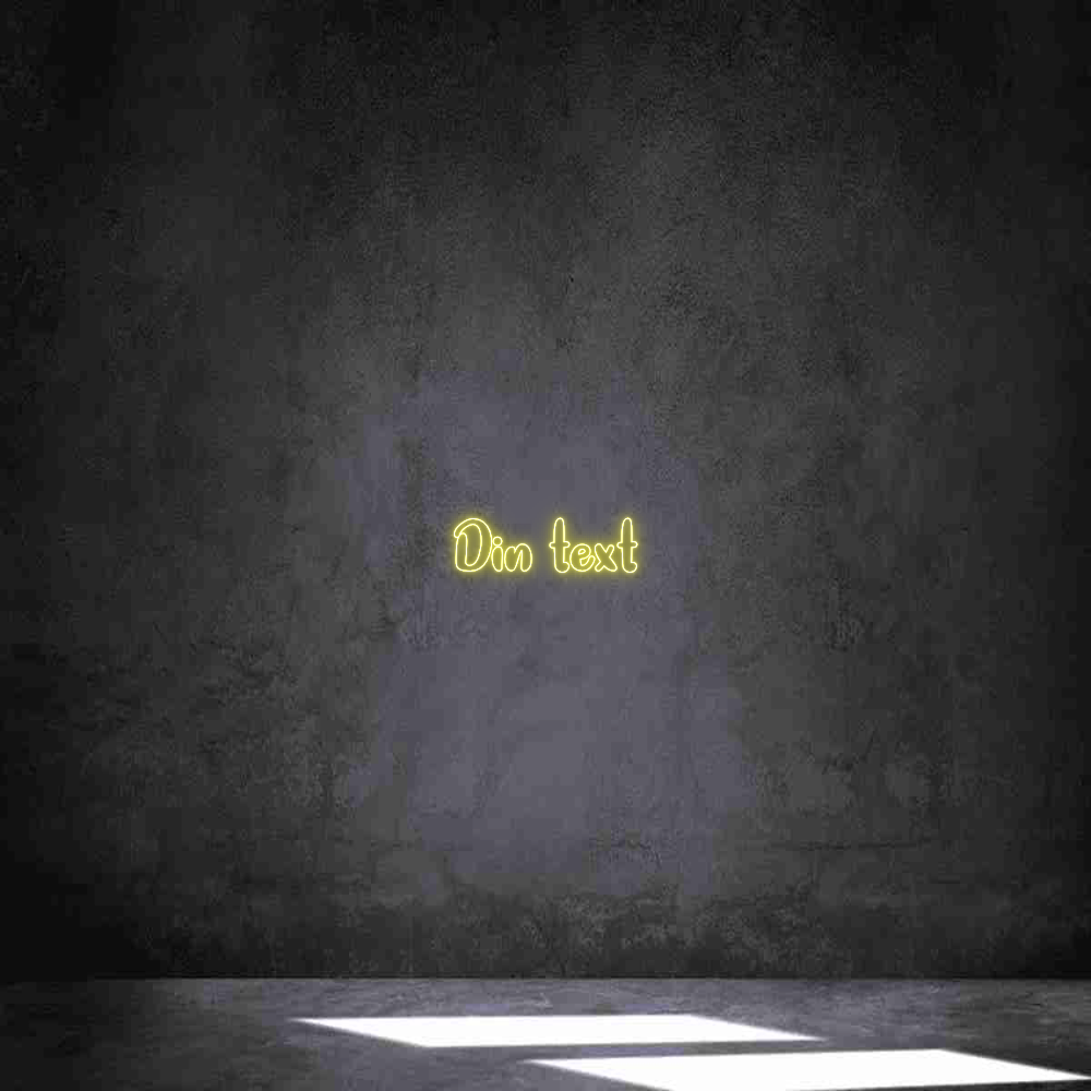 Anpassad neon: Din text