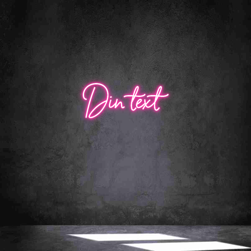 Anpassad neon: Din text