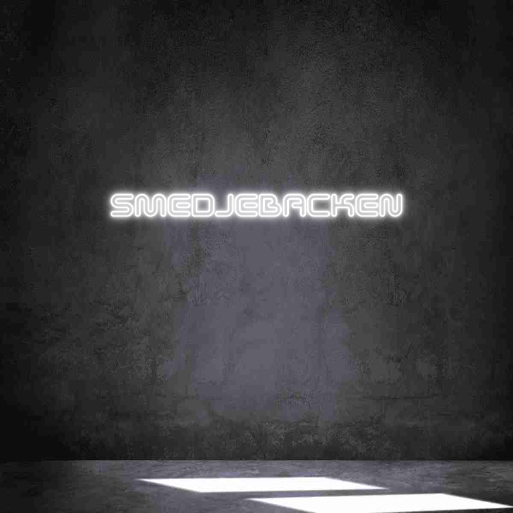 Anpassad neon: SMEDJEBACKEN