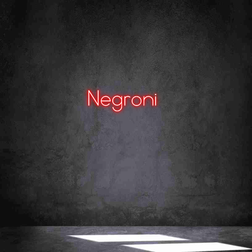 Anpassad neon: Negroni