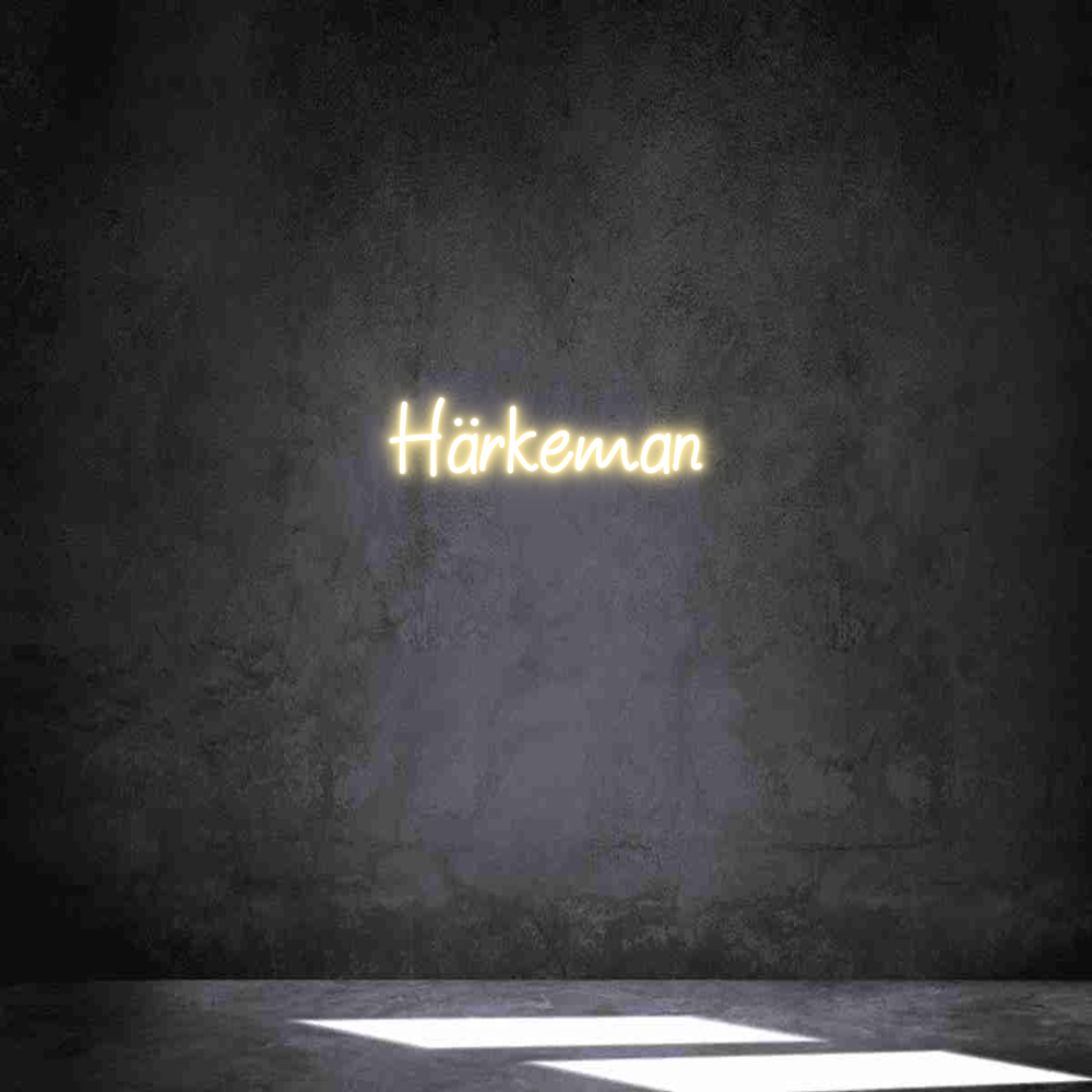 Anpassad neon: Härkeman