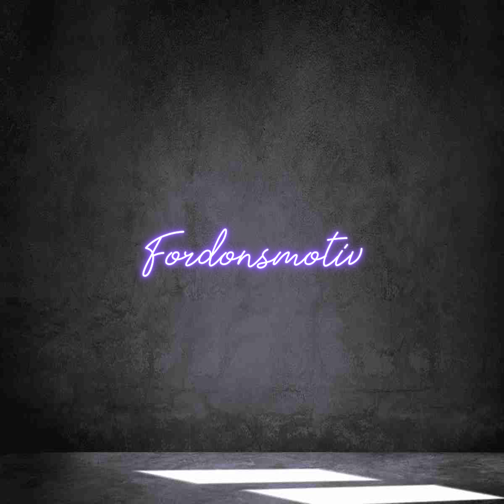 Anpassad neon: Fordonsmotiv