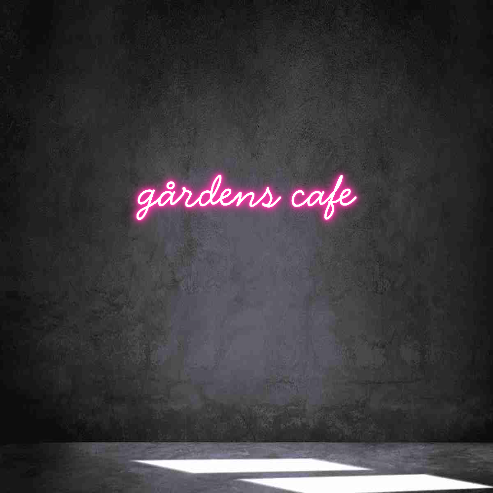 Anpassad neon: gårdens cafe