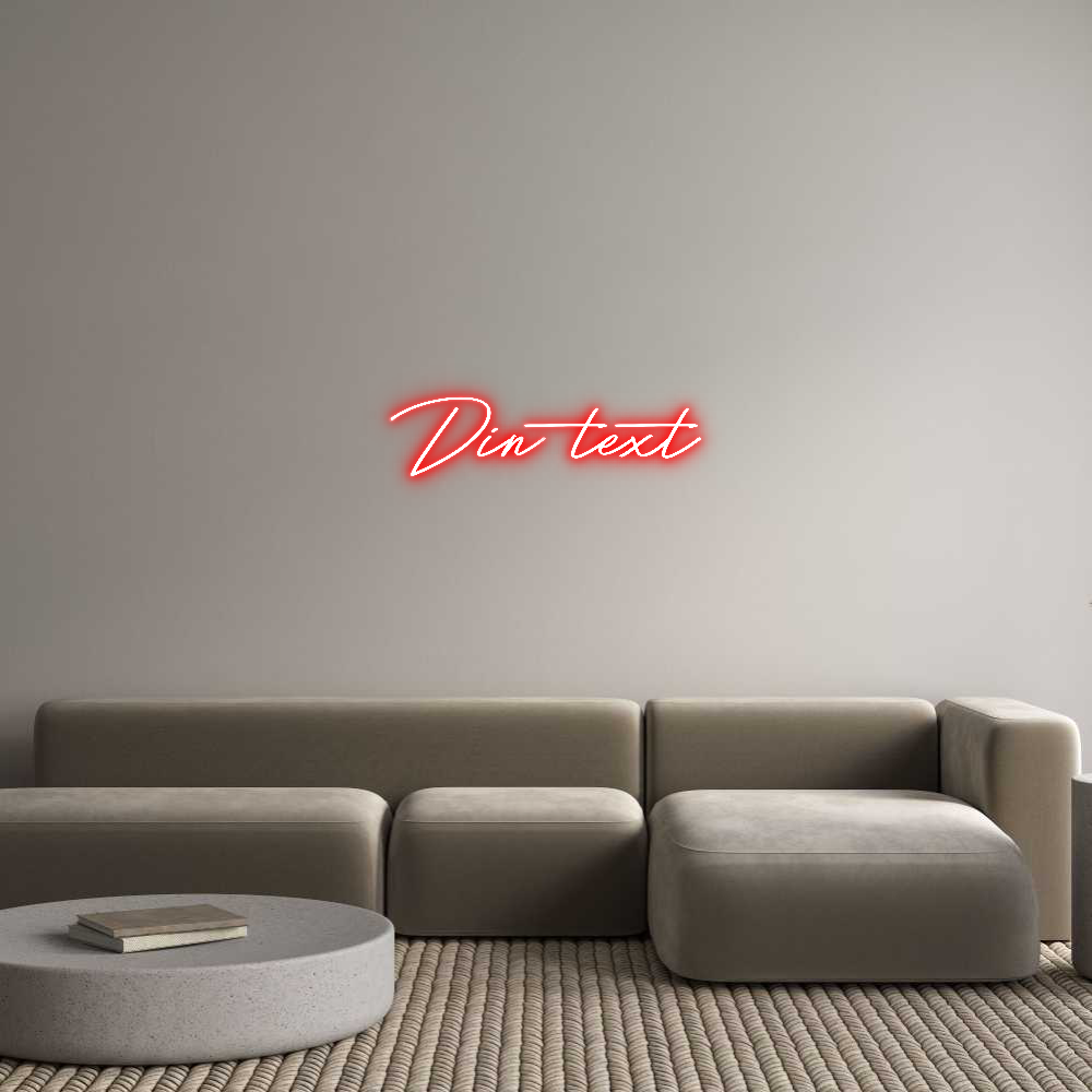 Anpassad neon: Din text