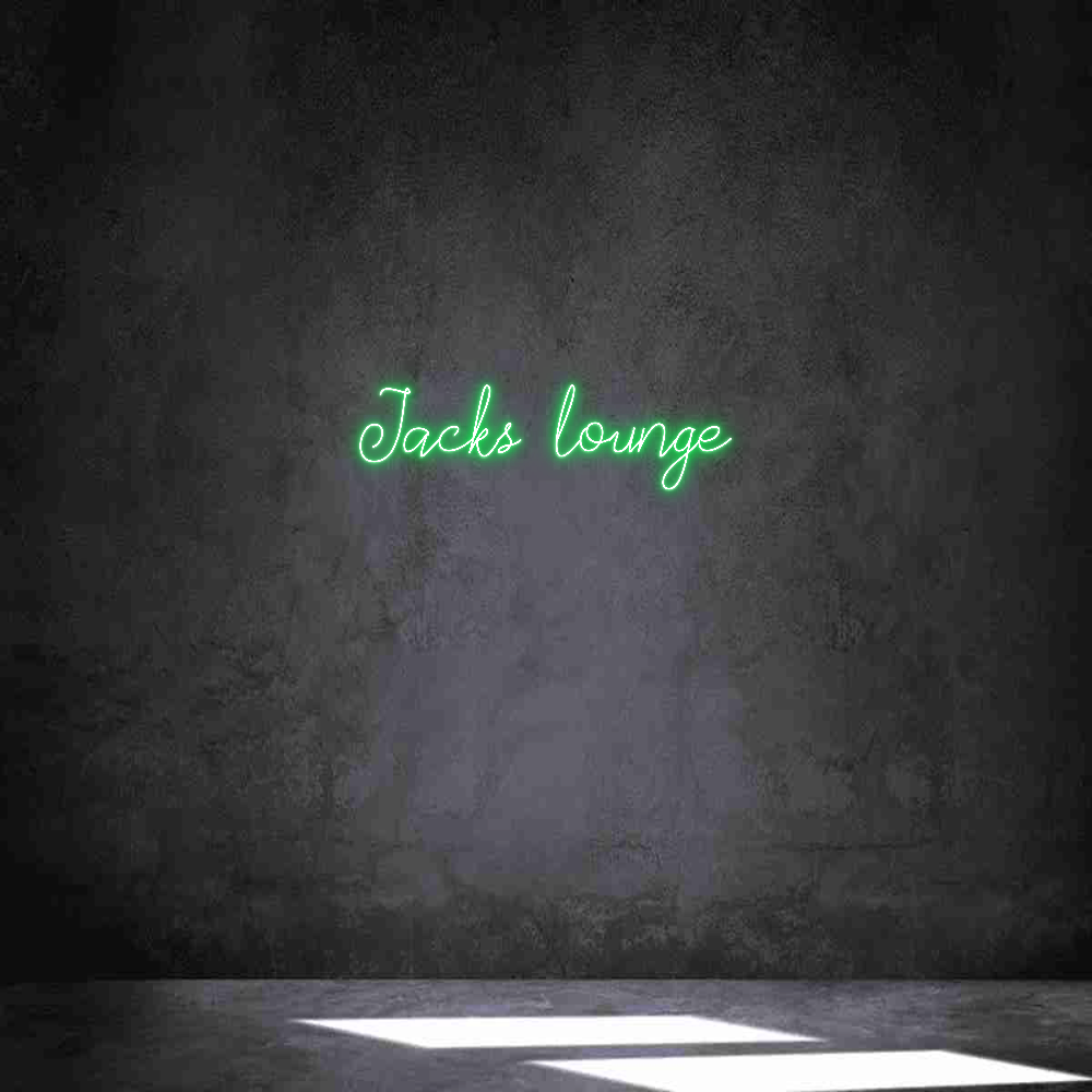 Anpassad neon: Jacks lounge