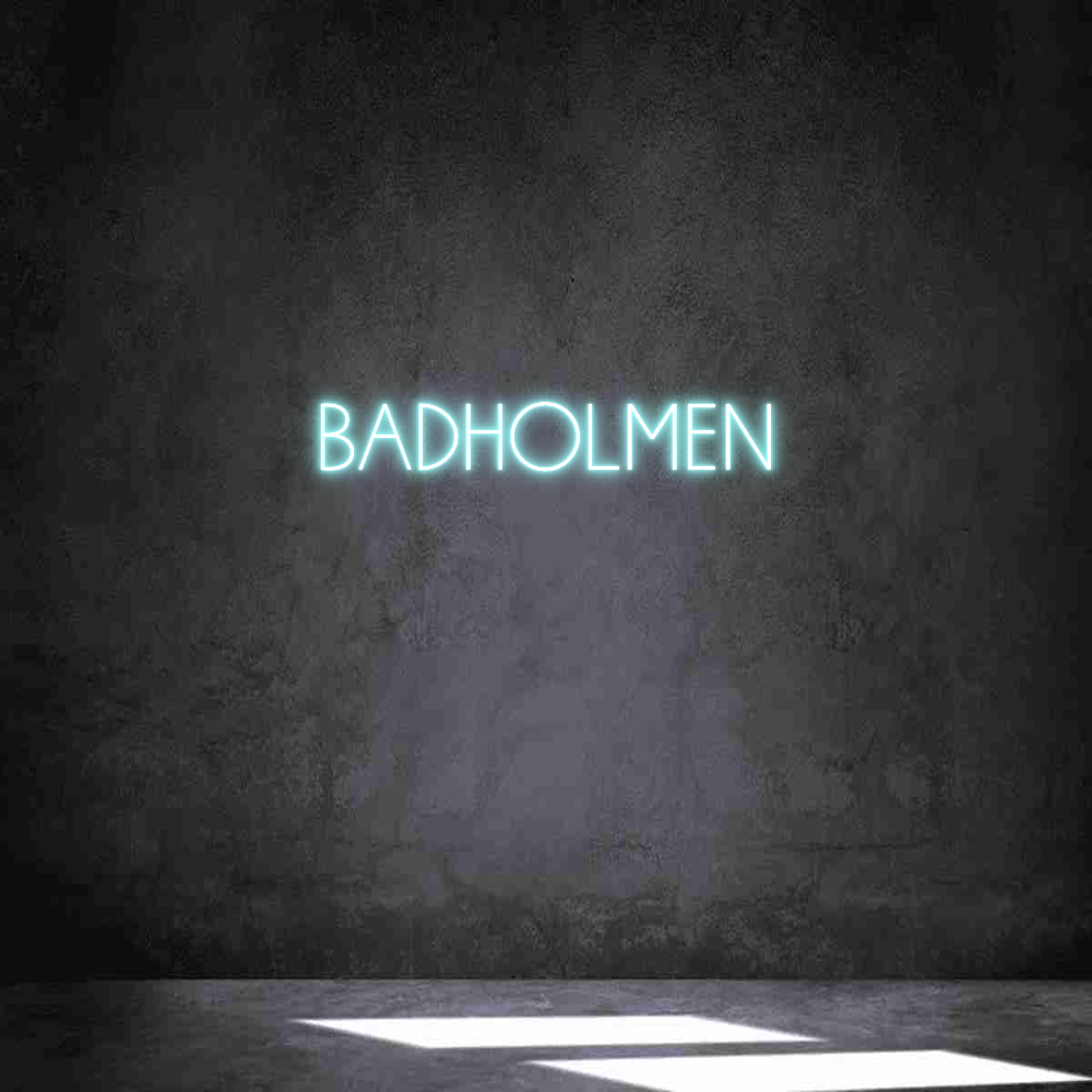 Anpassad neon: BADHOLMEN