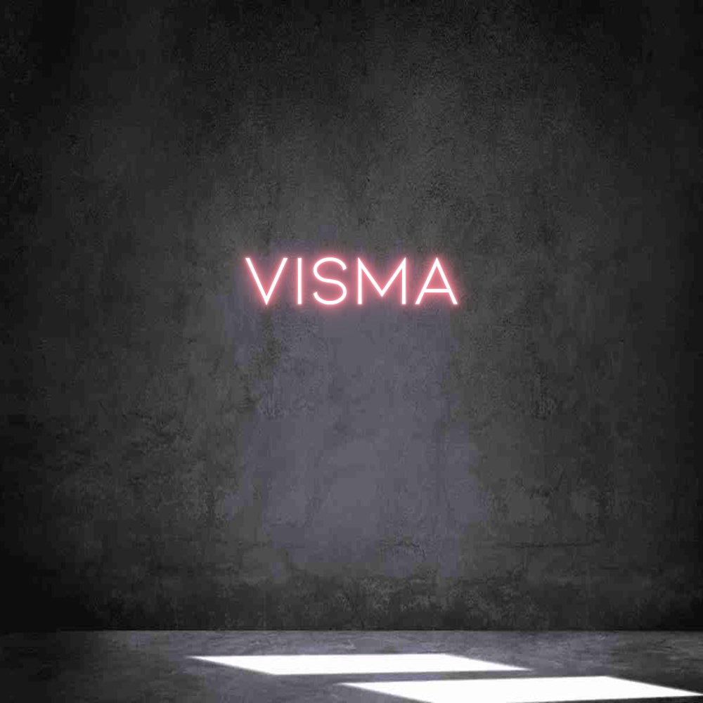 Anpassad neon: Visma